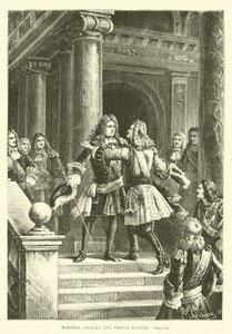 Maréchal Villars et Prince Eugène - French School