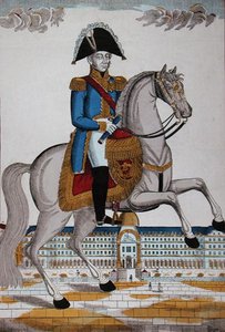 Maréchal de France en costume de parade (lithographie en couleur) - French School