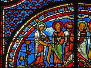 Fenêtre de Marie-Madeleine : Marie annonce la Résurrection aux disciples