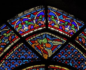 Fenêtre de Marie-Madeleine : un ange