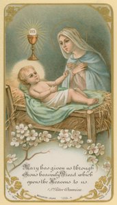 Marie nous a donné par Jésus le Pain céleste qui nous ouvre les Cieux - French School