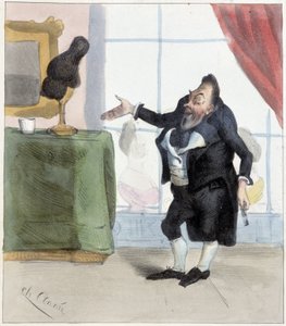 Perruque de Mayeux, vers 1850