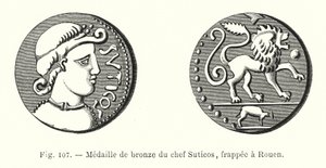 Médaille de bronze du chef Suticos, frappée à Rouen