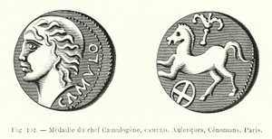 Médaille du chef Camulogene, Camulo, Aulerques, Cénomans, Paris