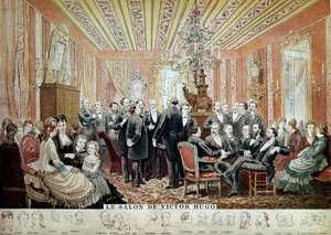 Réunion dans le Salon Littéraire de la Maison Hugo, Paris, c.1875