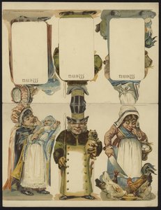 Cartes de menu - French School