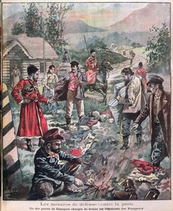Méthodes pour prévenir la peste, de Le Petit Journal, 1898