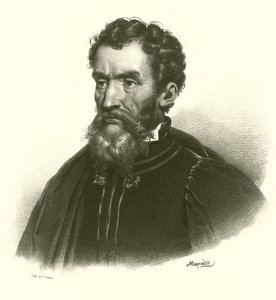 Portrait de Michel-Ange (gravure) - French School