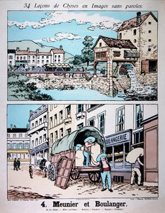 Meunier et boulanger, illustration d
