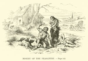 Misère de la paysannerie - French School