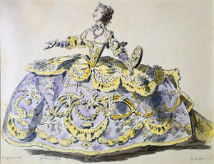 Mlle Laguerre en Fortune, fac-similé par A. Guillaumot fils (gravure à la main)