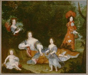 Mme de Montespan, maîtresse de Louis XIV ... (peinture sur toile)