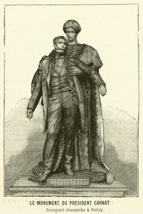 Monument au président français assassiné Sadi Carnot