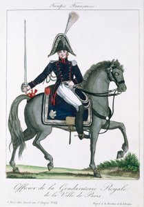 Officier monté de la Gendarmerie Royale de Paris, c.1790