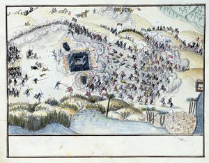 Ms.1688, Bataille du désert pendant la campagne égyptienne de Bonaparte, 1798