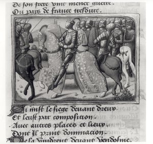 Ms.Fr.5054 fol.26 r Charles VII (1403-61) et Jeanne d