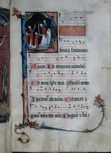 Ms 103 Initiale historiée 