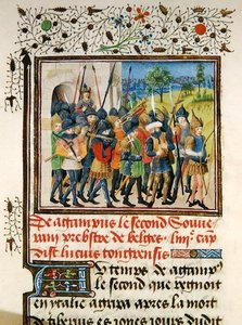 Ms 149 t.1 fol.45 Une armée en campagne, de l