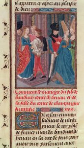 Mariage de Baudouin VI et Marie, fille du comte de Champagne, de l