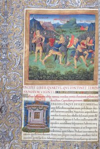 Illustration du Livre IV (Du rejet de cette génération à la mort de Moïse), Chapitre 1 des Antiquités des Juifs (Antiquitates Judaicae) par Flavius Josèphe