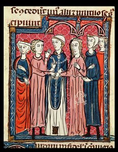 Ms 372 fol.153 Un mariage, des Décrets de Gratien