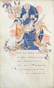Ms 384 Christ en Gloire, page de l