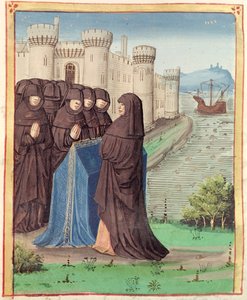 Ms 493 fol.142 Les funérailles de Didon, de l