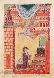 Ms 501 Vision de Sainte Aldegonde de Maubeuge, de La Vie et les Miracles de Saint Amand - French School