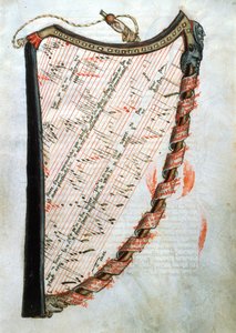 Ms 54.1 Harpe, de la Collection de traités musicaux médiévaux, 1470