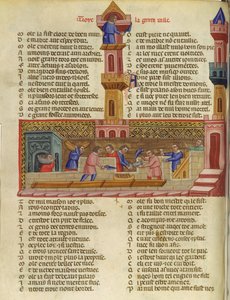 Ms 782 La construction de Troie, illustration du Roman de Troie par Benoît de Sainte-Maure
