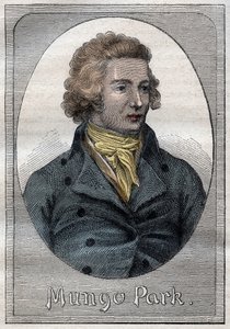 Mungo Park, explorateur écossais - Portrait de Mungo Park (1771-1806), explorateur écossais - illustration de « Les grands marins du XVIIIe siècle » - French School