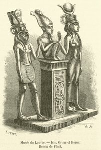 Musée du Louvre, Isis, Osiris et Horus - French School