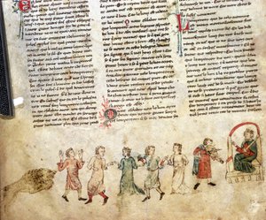Musique et danse à la cour du roi Arthur (en sa présence)