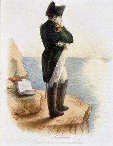 Napoléon à Sainte-Hélène - dans "Plutarque Français" - French School