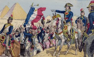 Napoléon à la bataille des Pyramides, Égypte