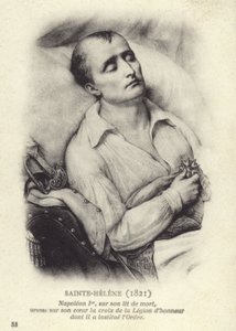 Napoléon sur son lit de mort