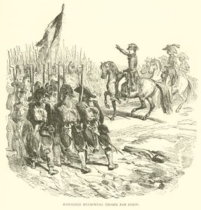 Napoléon passant en revue les troupes pour l
