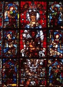 Notre-Dame de la Belle Verrière, du chœur sud (détail)