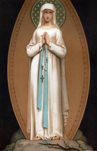Notre Dame de Lourdes : représentation de la Vierge Marie telle qu