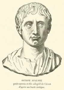 Octave Auguste, petit-neveu et fils adoptif et héritier de Jules César - French School