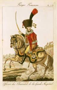 Officier des Hussards de la Garde Impériale pendant le Premier Empire