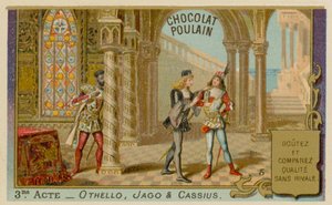 Othello, carte de commerce Chocolat Poulain
