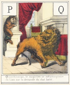 P Q : Quinchinolas, le magicien se métamorphose en Lion à la demande du chat botté