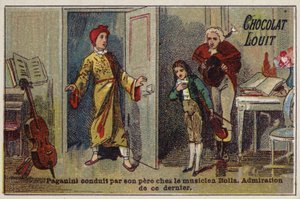 Paganini emmené par son père rencontrer le musicien Alessandro Rolla