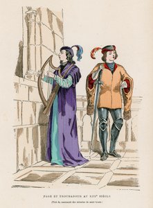 Page et troubadour du XIIIe siècle