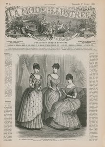 Page de La Mode Illustrée, 1885 - French School