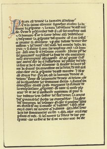 Page des Réflexions sur le Livre de Job du Pape Grégoire - French School