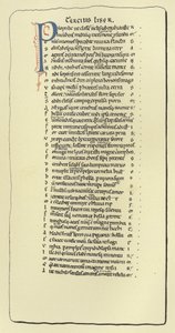 Page de la Pharsale de Lucain - French School