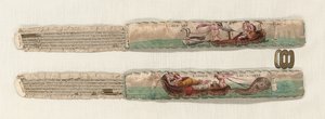 Paire de jarretières, vers 1770-90 - French School