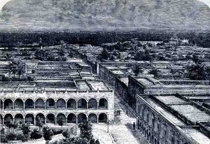 Vue panoramique de Mérida, des anciennes cités du Nouveau Monde, par Claude-Joseph-Désiré Charnay, pub. 1887 - French School